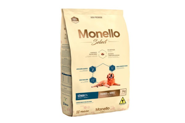 MONELLO SELECT SENIOR 7+ POLLO Y ARROZ 2KG