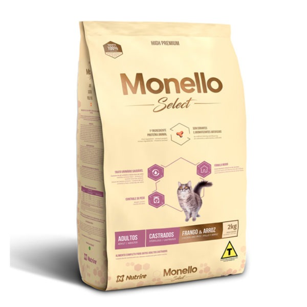 MONELLO SELECT GATOS CASTRADOS 2 KG